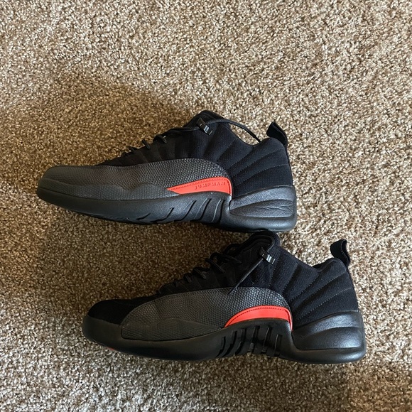 Nike Air Jordan Retro 12 XII Low Max Black Leather 308317-003 Size 12 - Picture 3 of 9